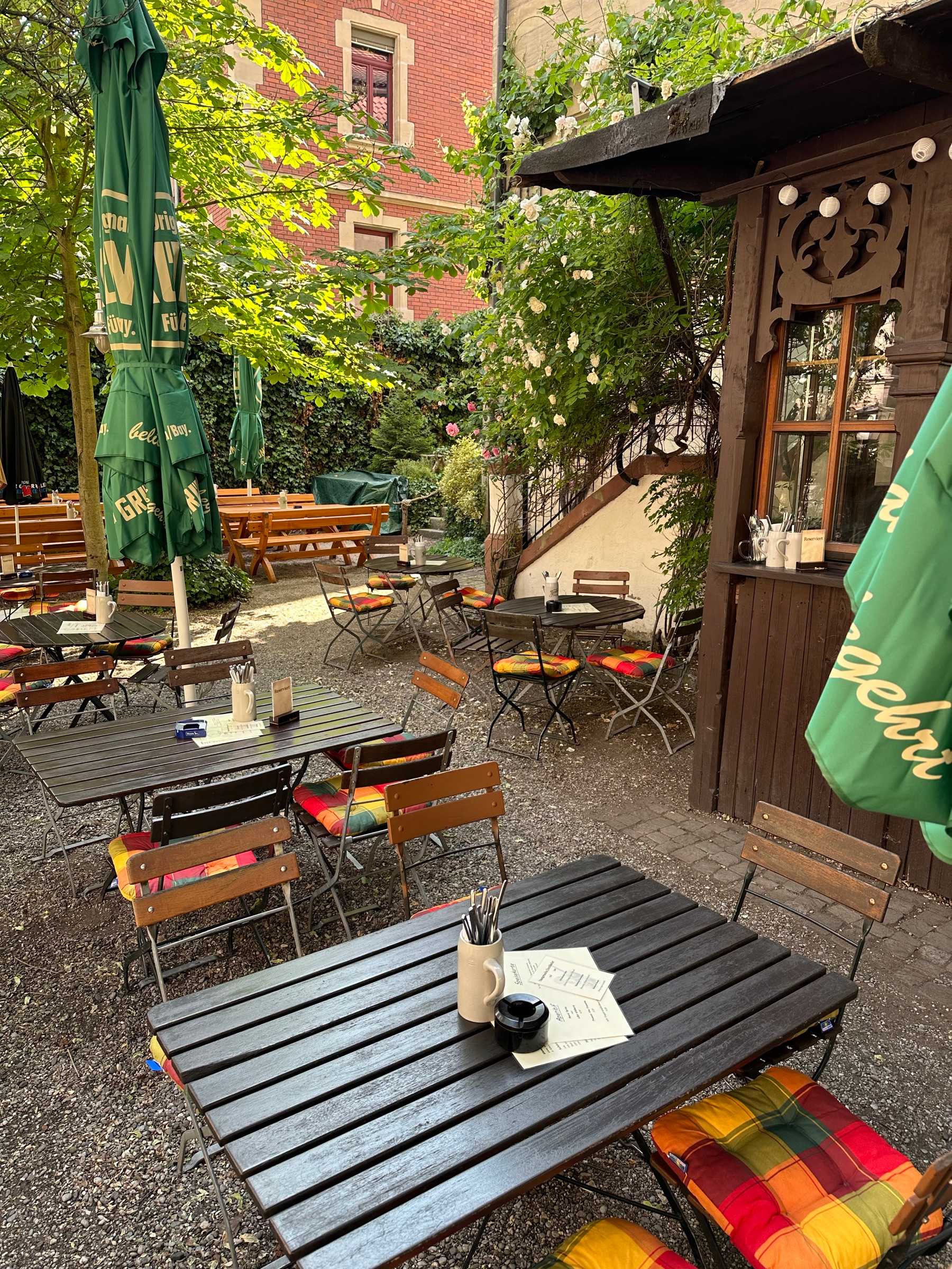 Pavilion in the beer garden