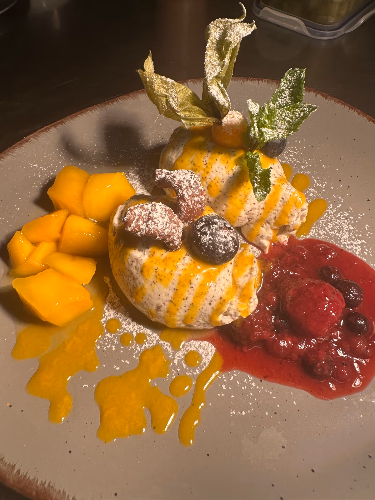 Poppy-seed mascarpone mousse